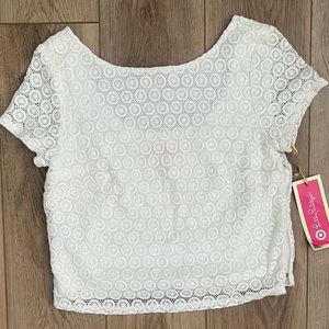 Lilly Pulitzer for Target NWT white top size Small